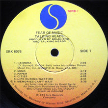 Load image into Gallery viewer, Talking Heads : Fear Of Music (LP, Album, Win)