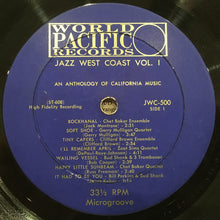 Laden Sie das Bild in den Galerie-Viewer, Various : Jazz West Coast Vol. 1 (LP, Comp, Mono, RE)