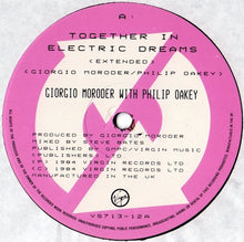 Laden Sie das Bild in den Galerie-Viewer, Giorgio Moroder With Philip Oakey : Together In Electric Dreams (Extended) (12", Single)