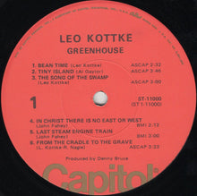 Load image into Gallery viewer, Leo Kottke : Greenhouse (LP, Album, RP, Los)