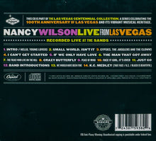 Laden Sie das Bild in den Galerie-Viewer, Nancy Wilson : Live From Las Vegas (CD)