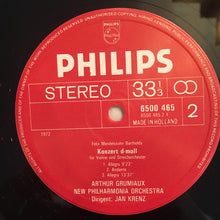 Laden Sie das Bild in den Galerie-Viewer, Mendelssohn* - Arthur Grumiaux, New Philharmonia Orchestra, Jan Krenz : Violin Concertos In E Minor & D Minor (LP, Album, RP)