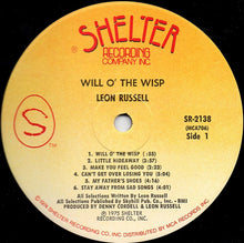 Laden Sie das Bild in den Galerie-Viewer, Leon Russell : Will O' The Wisp (LP, Album, Pin)