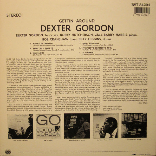 Buy Dexter Gordon : Gettin' Around (LP, Album, RE) Online for a