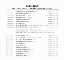 Charger l'image dans la galerie, Cecil Gant : The Complete Recordings Volume 2: 1945 (CD, Comp)