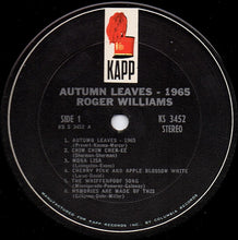 Laden Sie das Bild in den Galerie-Viewer, Roger Williams (2) : Autumn Leaves - 1965 (LP, Album)