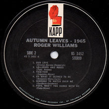Laden Sie das Bild in den Galerie-Viewer, Roger Williams (2) : Autumn Leaves - 1965 (LP, Album)
