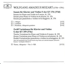 Load image into Gallery viewer, Mozart*, Itzhak Perlman, Daniel Barenboim : Sonaten Für Klavier Und Violine = Sonatas For Piano And Violin KV 376 & KV 377 • 12 Variationen KV 359 • 6 Variationen KV 360 (CD)