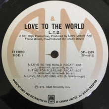 Laden Sie das Bild in den Galerie-Viewer, L.T.D. : Love To The World (LP, Album)