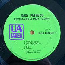 Charger l'image dans la galerie, Mary Pacheco : Presentando A Mary Pacheco (LP, Album, Mono)