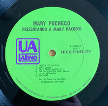 Charger l'image dans la galerie, Mary Pacheco : Presentando A Mary Pacheco (LP, Album, Mono)