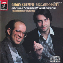 Load image into Gallery viewer, Gidon Kremer, Riccardo Muti, Philharmonia Orchestra / Sibelius* & Schumann* : Violin Concertos (CD, Album)