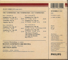 Load image into Gallery viewer, Sibelius*, Boston Symphony Orchestra, Sir Colin Davis : The 7 Symphonies = Sämtliche Symphonien = Les 7 Symphonies, «Finlandia», «The Swan Of Tuonela», «Tapiola» (4xCD, Comp, RE, RM + Box, RE)