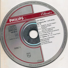 Load image into Gallery viewer, Sibelius*, Boston Symphony Orchestra, Sir Colin Davis : The 7 Symphonies = Sämtliche Symphonien = Les 7 Symphonies, «Finlandia», «The Swan Of Tuonela», «Tapiola» (4xCD, Comp, RE, RM + Box, RE)