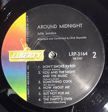 Laden Sie das Bild in den Galerie-Viewer, Julie London : Around Midnight (LP, Album, Mono)