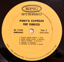 Laden Sie das Bild in den Galerie-Viewer, Pony Poindexter : Pony's Express (LP, Album)