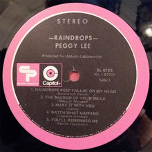 Load image into Gallery viewer, Peggy Lee : Raindrops (LP, Comp, Jac)