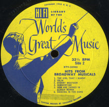Charger l'image dans la galerie, Unknown Artist : Hits From Broadway Musicals (LP, Album)