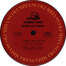 Laden Sie das Bild in den Galerie-Viewer, Romeo Void : Never Say Never (12", Ter)
