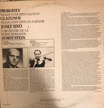 Load image into Gallery viewer, Prokofiev* / Glazunov*, Josef Sivó*, L'Orchestre De La Suisse Romande, Horst Stein : Violin Concerto No.1 In D / Violin Concerto In A Minor (LP, Album)