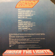 Charger l'image dans la galerie, Moxy (2) : Under The Lights (LP, Album)