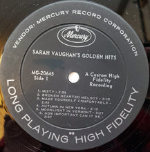 Load image into Gallery viewer, Sarah Vaughan : Sarah Vaughan's Golden Hits!!! (LP, Album, Comp, Mono)