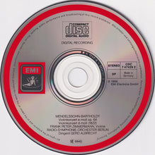 Load image into Gallery viewer, Felix Mendelssohn-Bartholdy, Frank Peter Zimmermann, Radio-Symphonie-Orchester Berlin, Gerd Albrecht : Violinkonzerte • Violin Concertos (CD)