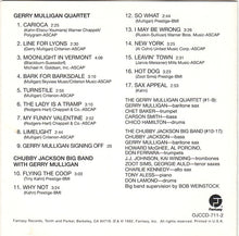 Laden Sie das Bild in den Galerie-Viewer, Gerry Mulligan Quartet / Chubby Jackson Big Band* : Gerry Mulligan Quartet / Chubby Jackson Big Band (CD, Comp, RM)