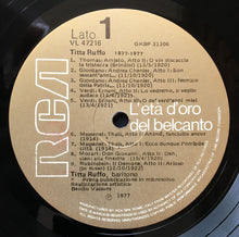 Load image into Gallery viewer, Titta Ruffo : 1877-1977 (LP, Comp)