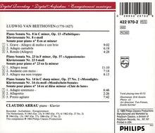 Load image into Gallery viewer, Beethoven* - Claudio Arrau : Piano Sonatas / Apassionata · Pathetique · Moonlight (= Mondschein) (CD, Comp, RM)