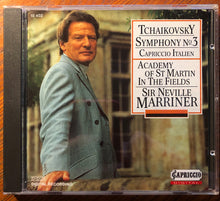 Laden Sie das Bild in den Galerie-Viewer, Tchaikovsky*, Sir Neville Marriner, The Academy Of St. Martin-in-the-Fields : Symphony No.3 • Capriccio Italien (CD, Album)