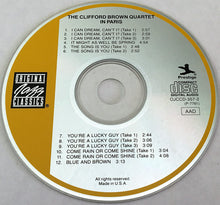 Load image into Gallery viewer, Clifford Brown Quartet : The Clifford Brown Quartet In Paris (CD, Album, Comp, RM)
