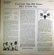 Laden Sie das Bild in den Galerie-Viewer, Bill Evans Trio* : Everybody Digs Bill Evans (LP, Album, RE)