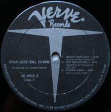 Load image into Gallery viewer, Stan Getz & Bill Evans : Stan Getz & Bill Evans (LP, Album, Mono)
