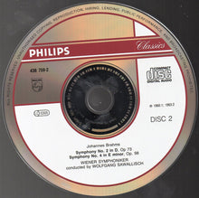 Load image into Gallery viewer, Brahms* - Wiener Symphoniker / Wolfgang Sawallisch : Complete Symphonies (2xCD, Comp, RM)