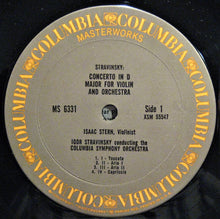 Laden Sie das Bild in den Galerie-Viewer, Stravinsky*, Isaac Stern, Columbia Symphony Orchestra : Stravinsky Conducts Stravinsky: Violin Concerto In D (1931) / Symphony In Three Movements (1945) (LP, RP, Tan)