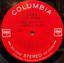Load image into Gallery viewer, Johnny Cash : Ring Of Fire (The Best Of Johnny Cash) (LP, Comp, San)
