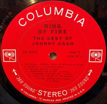 Load image into Gallery viewer, Johnny Cash : Ring Of Fire (The Best Of Johnny Cash) (LP, Comp, San)