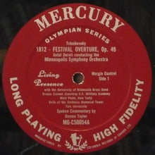 Load image into Gallery viewer, Tchaikovsky* - Antal Dorati, Minneapolis Symphony Orchestra, University Of Minnesota Brass Band, Deems Taylor : 1812 Festival Orchestra, Op. 49 (Original Scoring) / Capriccio Italien. Op. 45 (LP, Album, Mono)