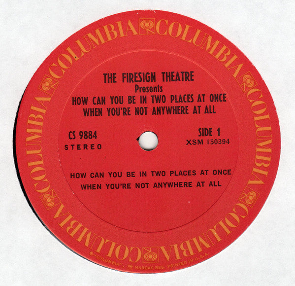 Buy The Firesign Theatre : How Can You Be In Two Places At Once
