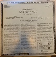Load image into Gallery viewer, Tchaikovsky*, Wolff*, Paris Conservatoire Orchestra* : Symphony No. 4 in F Minor O.36 (LP, Album)
