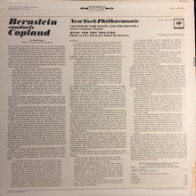 Load image into Gallery viewer, Bernstein* conducts Copland*, New York Philharmonic : Piano Concerto / Music For The Theatre (LP, RE)