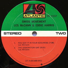 Load image into Gallery viewer, Les McCann & Eddie Harris : Swiss Movement (LP, Album, RE, Mon)
