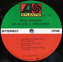 Load image into Gallery viewer, Les McCann & Eddie Harris : Swiss Movement (LP, Album, RE, Mon)