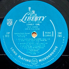 Charger l'image dans la galerie, Julie London : Lonely Girl (LP, Album, Mono, Scr)