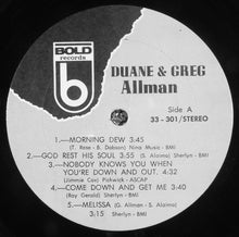 Laden Sie das Bild in den Galerie-Viewer, Duane & Greg Allman : Duane & Greg Allman (LP, Album)