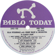 Load image into Gallery viewer, Ella Fitzgerald Sings Count Basie Plays With The Count Basie Orchestra* : A Classy Pair (LP, Album)