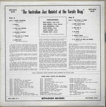 Laden Sie das Bild in den Galerie-Viewer, The Australian Jazz Quintet : The Australian Jazz Quintet At The Varsity Drag (LP, Album, Mono, Res)