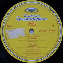Load image into Gallery viewer, Herbert von Karajan, Berliner Philharmoniker : Les Préludes • Die Moldau • Guillaume Tell (Ouverture) • Aufforderung Zum Tanz • Invitation à la Valse • Ungarische Rhapsodie • Rhapsodie Hongroise No. 5 (LP)