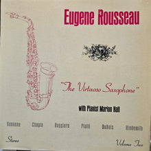 Charger l'image dans la galerie, Eugene Rousseau : Plays Saxophone with Pianist Marion Hall Volume Two (LP)